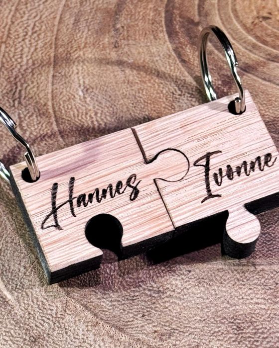 Schlüsselanhänger Puzzle 2-er Set