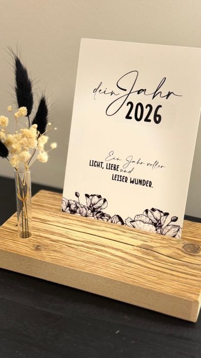 Preview: Kalender auf Altholz