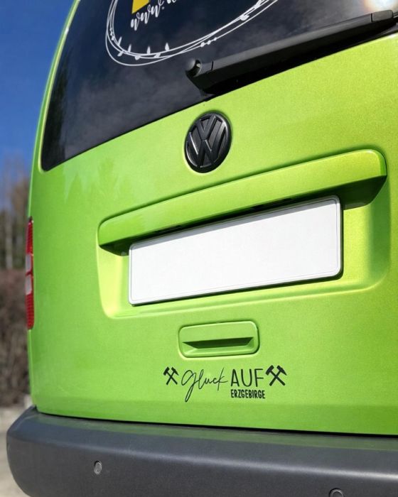 Auto-Aufkleber - "Glück AUF Erzgebirge" ein Stück Heimat auf Reisen