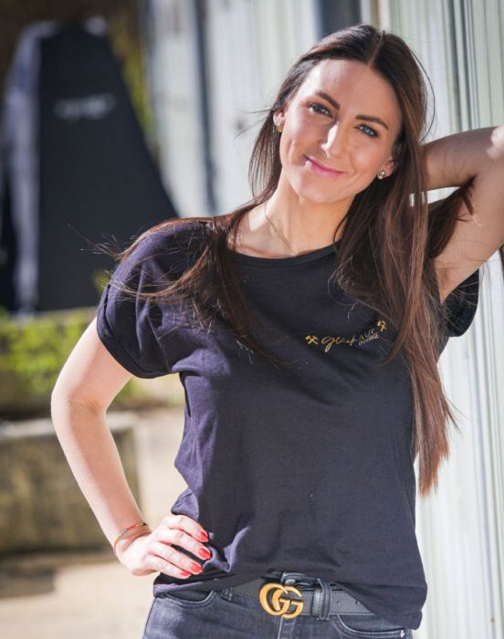 Glück AUF T-Shirt für tolle Mädels schwarz