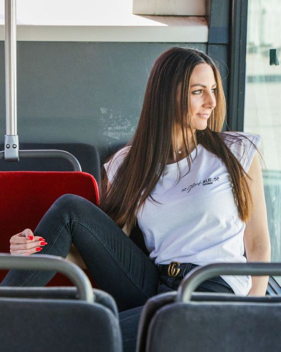 Glück AUF T-Shirt für tolle Mädels weiß