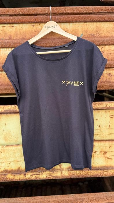 Glück AUF T-Shirt für tolle Mädels schwarz