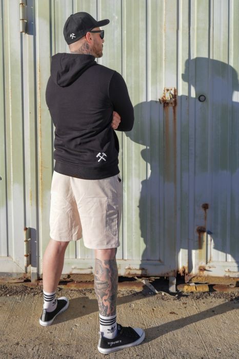 Preview: Glück AUF Hoodie für echte Kerle schwarz