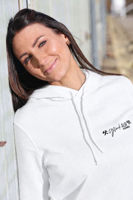 Preview: Glück AUF Hoodie für tolle Mädels weiß