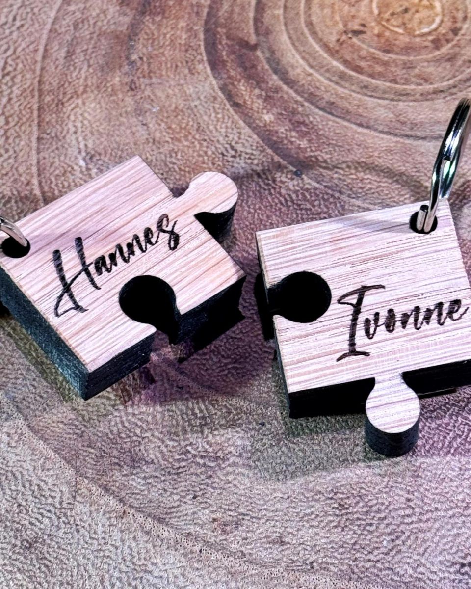 Schlüsselanhänger Puzzle 2-er Set