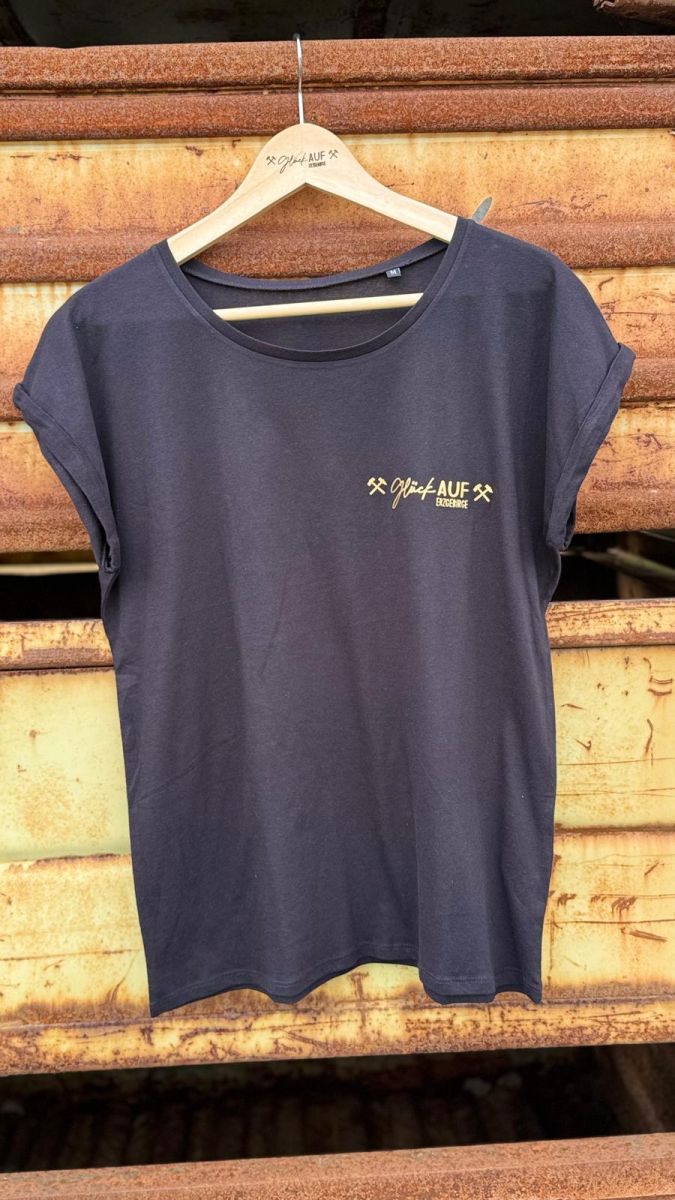 Glück AUF T-Shirt für tolle Mädels schwarz