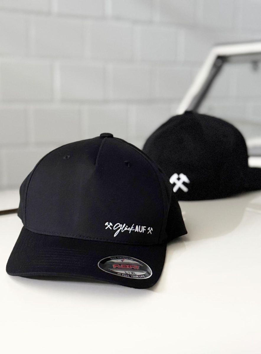 Glück AUF Basecap schwarz/weiß