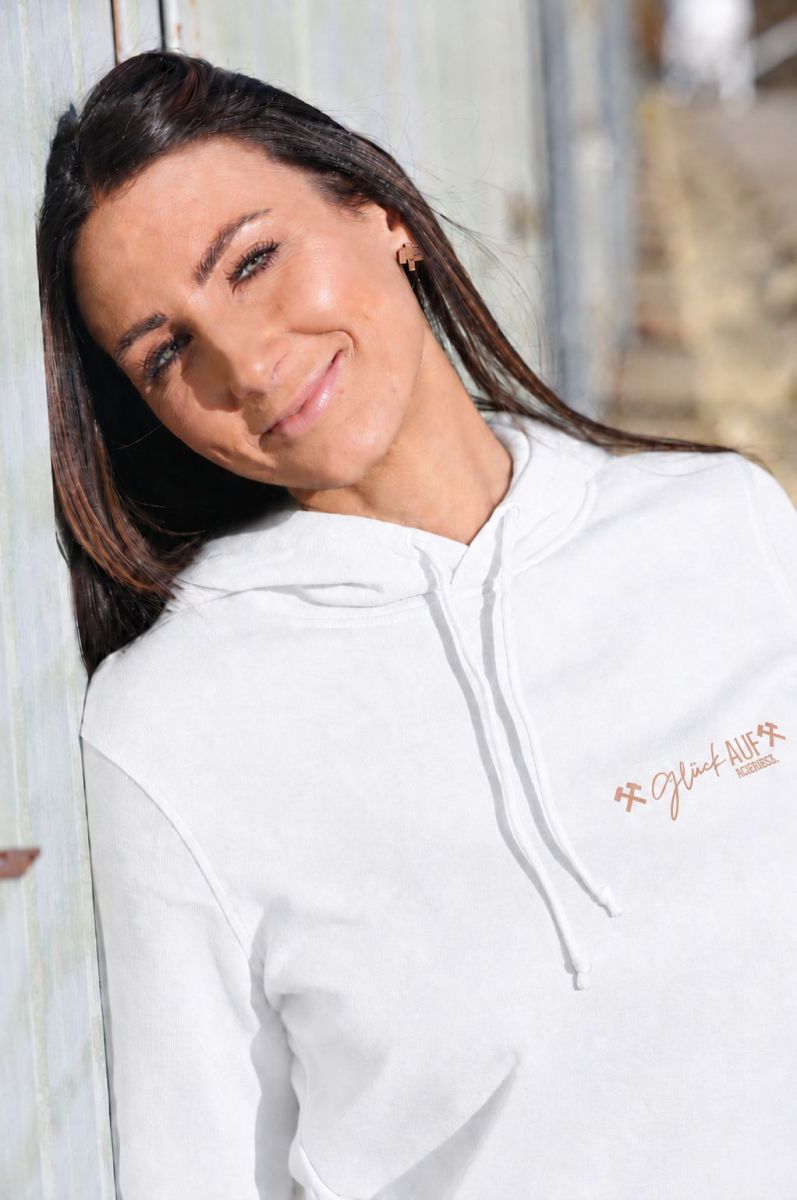 Glück AUF Hoodie für tolle Mädels weiß